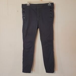 LOFT Marissa Dark Gray Chinos Slim-Fit Ankle-Length Size 6P